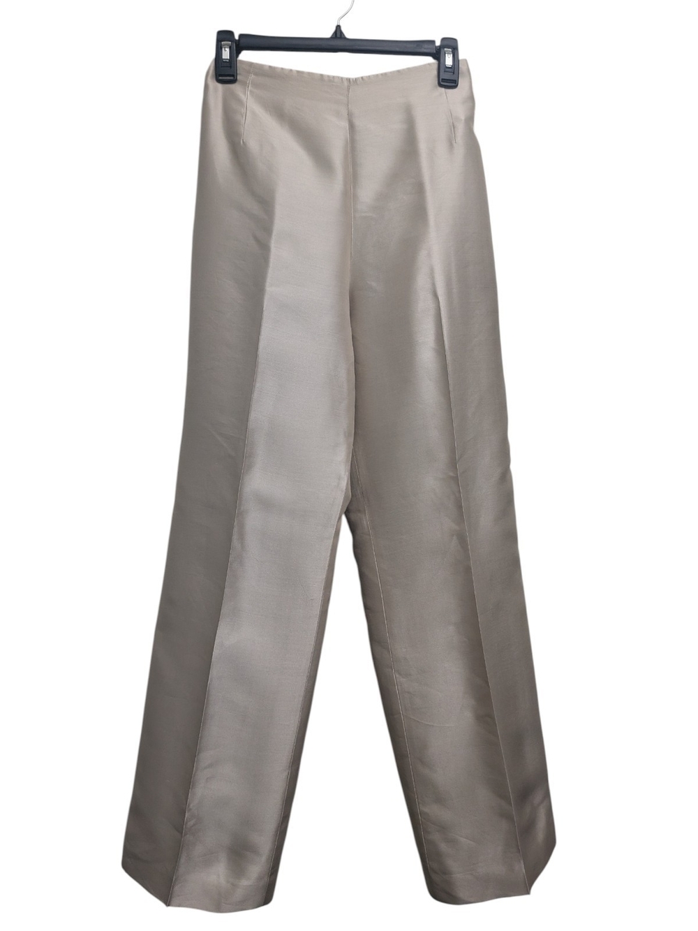 NWT Vintage Talbots Pure Silk Taupe Wide Leg Lined Pants Sz 16 Quiet Luxury Corp